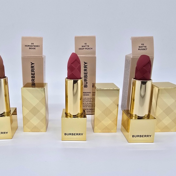 Burberry Gold Lipstick Trio with Red, Pink, and Nude Shades- Each $35 - Picture 2 of 2